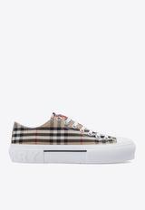 Burberry Vintage Check Low-Top Canvas Sneakers Beige 8050506 A7028-ARCHIVE BEIGE IP CHK