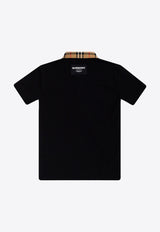 Burberry Kids Boys Johane Polo T-shirt  Black 8053654 A1189-BLACK