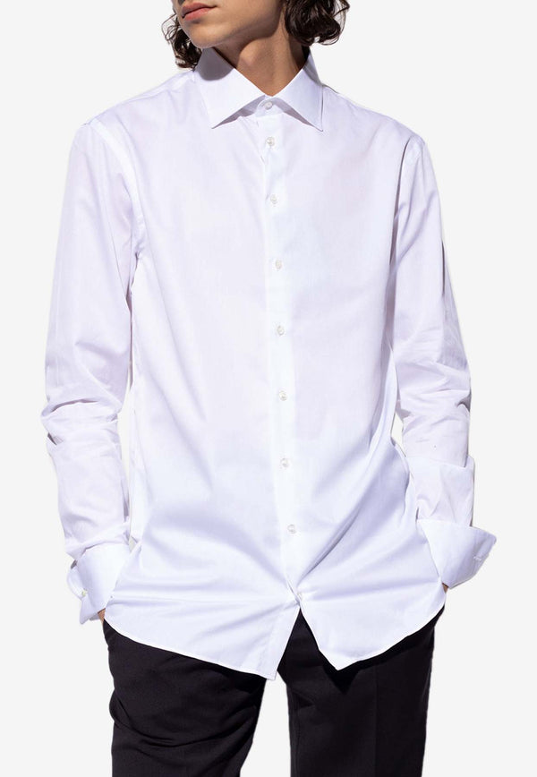 Giorgio Armani Long-Sleeved Button-Up Shirt 8WGCCZMS TZ069-U0BN