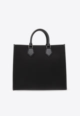 Dolce 
Gabbana Large Coated Logo Tote Bag Black BM1796 AG182-8B956