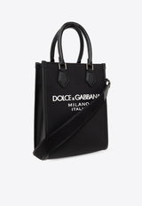 Dolce 
Gabbana Logo Print Top Handle Bag Black BM2123 AG182-8B956