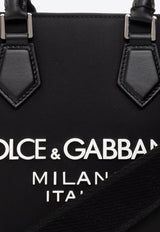 Dolce 
Gabbana Logo Print Top Handle Bag Black BM2123 AG182-8B956