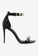 Dolce 
GabbanaKeira 105 Crystal Embellished Sandals in Polished LeatherCR1483 AG914-8S488Black