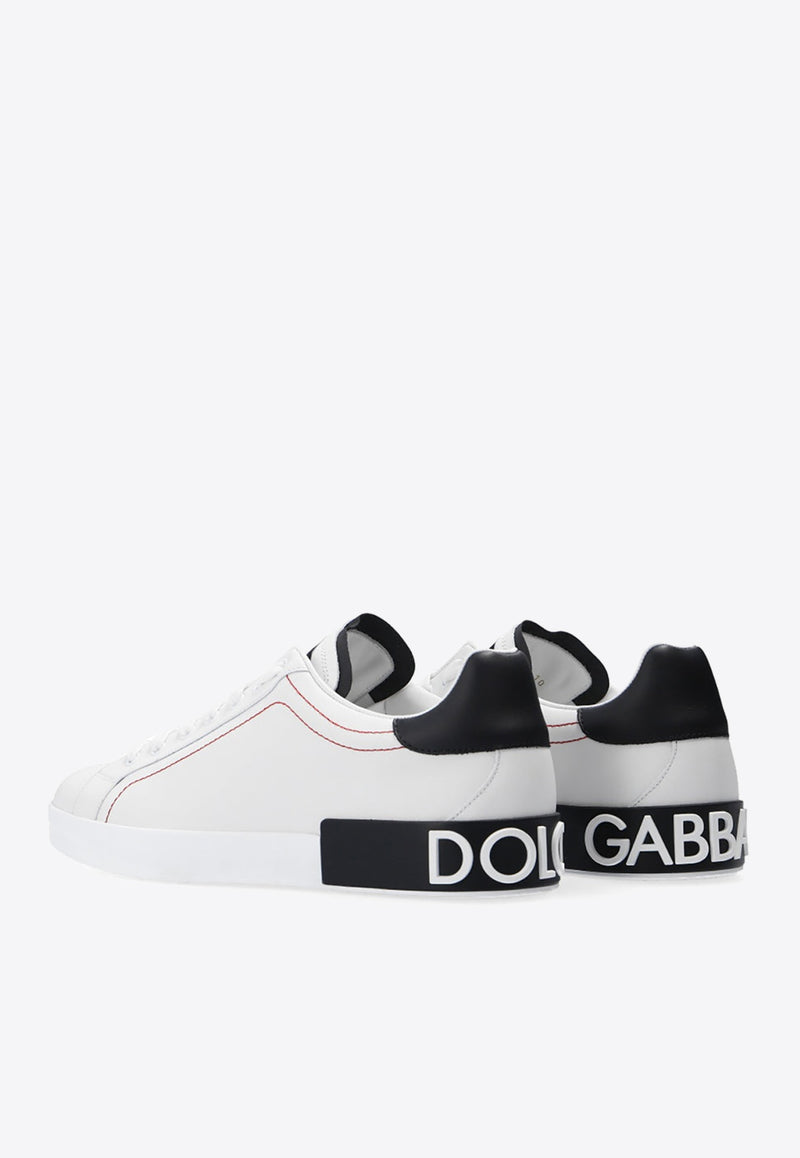 Dolce 
Gabbana Portofino Leather Low-Top Sneakers White CS1760 AH526-89697