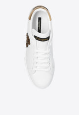 Dolce 
Gabbana Portofino Leather Low-Top Sneakers White CS1761 AH136-8I047