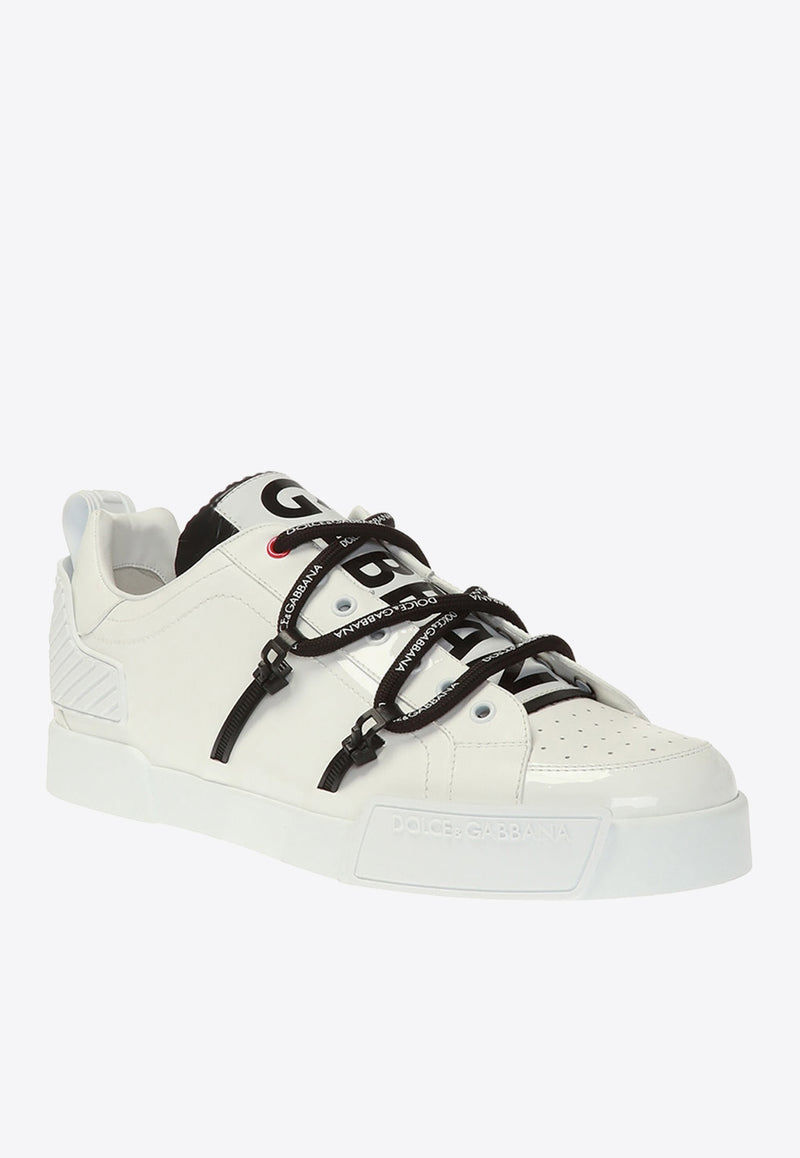 Dolce 
Gabbana Portofino Leather Low-Top Sneakers White CS1783 AJ986-89697