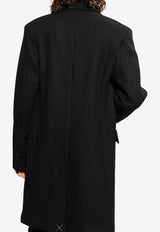 Dolce 
Gabbana Single-Breasted Wool Jersey Coat G033LT GF171-S9000 Black