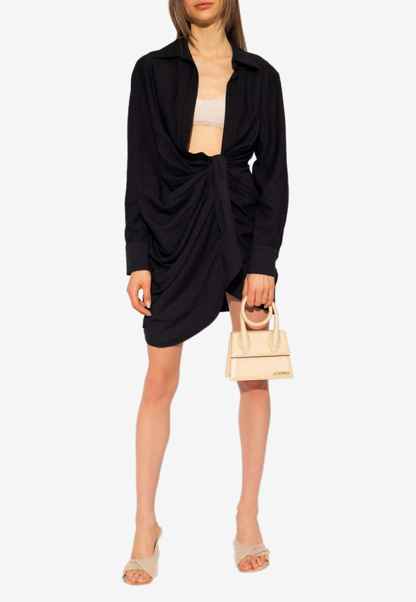 Jacquemus La Robe Bahia Draped Dress 213DR009 1020-990