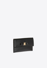 Salvatore Ferragamo Vara Bow Leather Cardholder Black 22D155 009 683522-NERO