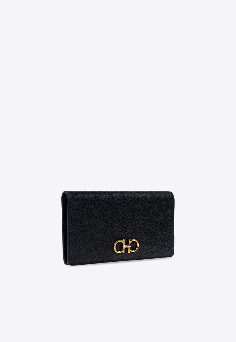 Salvatore Ferragamo Gancini Continental Wallet 22D779 153 726510-NERO Black