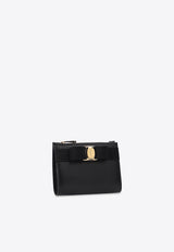 Salvatore Ferragamo Vara Bow Compact Wallet 22E009 186 734500-NERO Black