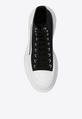 Alexander McQueen Slick Tread High-Top Chunky Sneakers Black 705659 W4MV2-1070