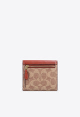 Coach Small Wyn Signature Monogram Wallet Tan C2329 0-B4NQ4