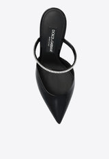 Dolce 
Gabbana Cardinale 90 Crystal-Embellished Mules CI0150 AY855-8S488 Black