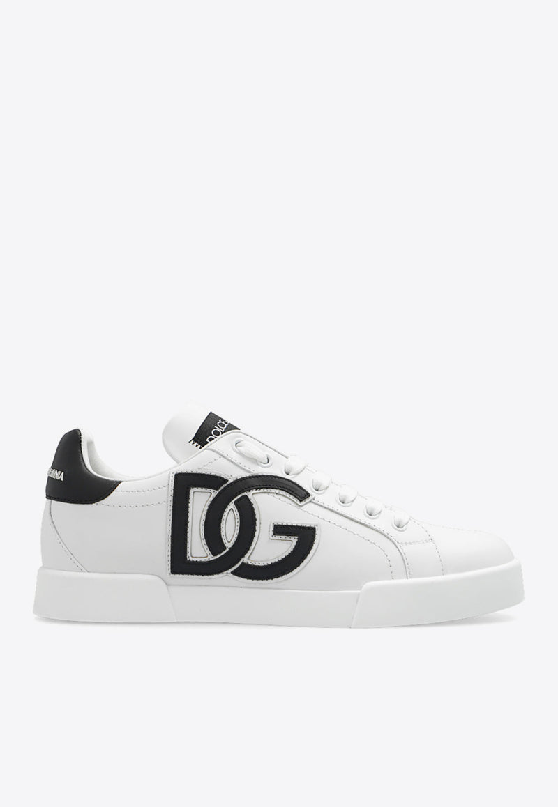 Dolce 
Gabbana Portofino Logo Patch Low-Top Sneakers CK1545 AC330-89697 White