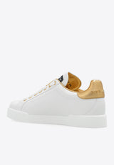 Dolce 
Gabbana Portofino Logo Patch Low-Top Sneakers CK1545 AD780-89662 White