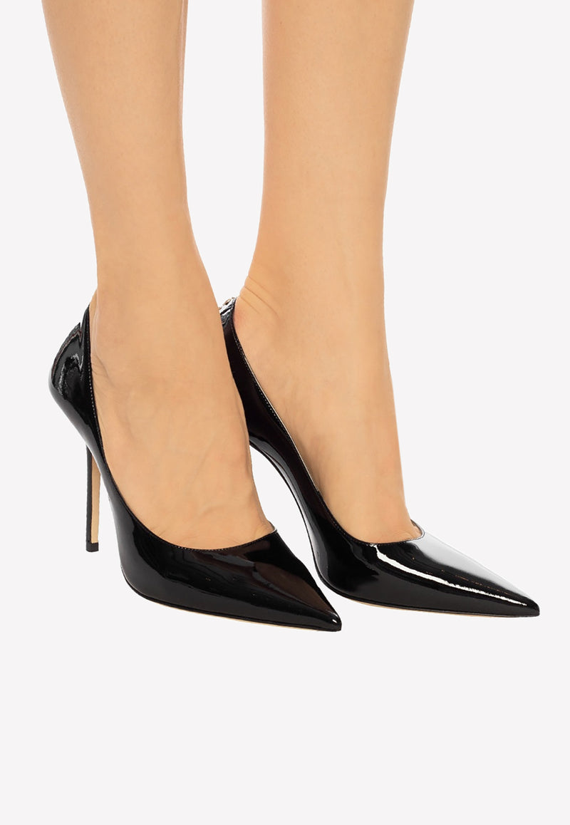 Jimmy Choo Love 100 Pumps in Patent Leather LOVE 100 PWJ-BLACK