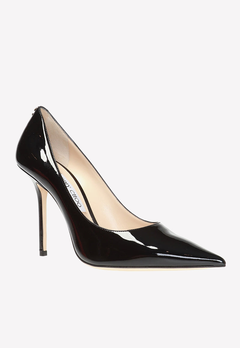 Jimmy Choo Love 100 Pumps in Patent Leather LOVE 100 PWJ-BLACK