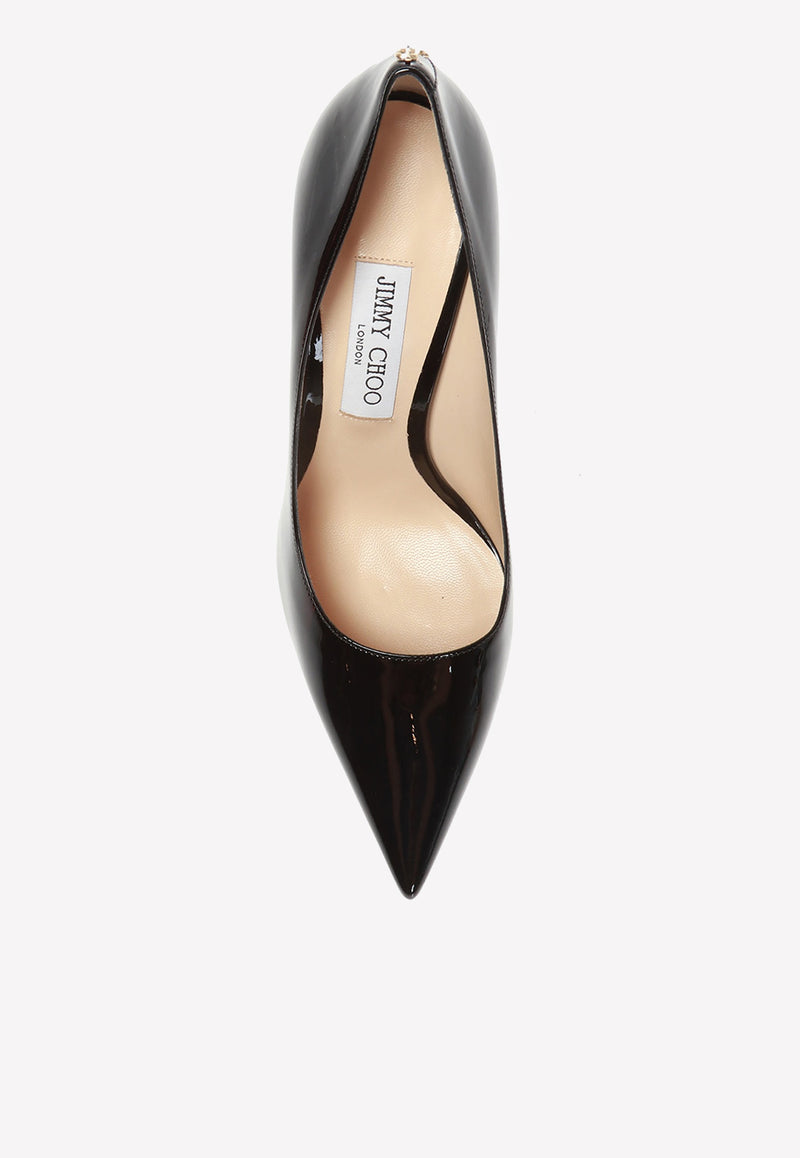 Jimmy Choo Love 100 Pumps in Patent Leather LOVE 100 PWJ-BLACK