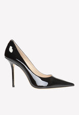 Jimmy Choo Love 100 Pumps in Patent Leather LOVE 100 PWJ-BLACK