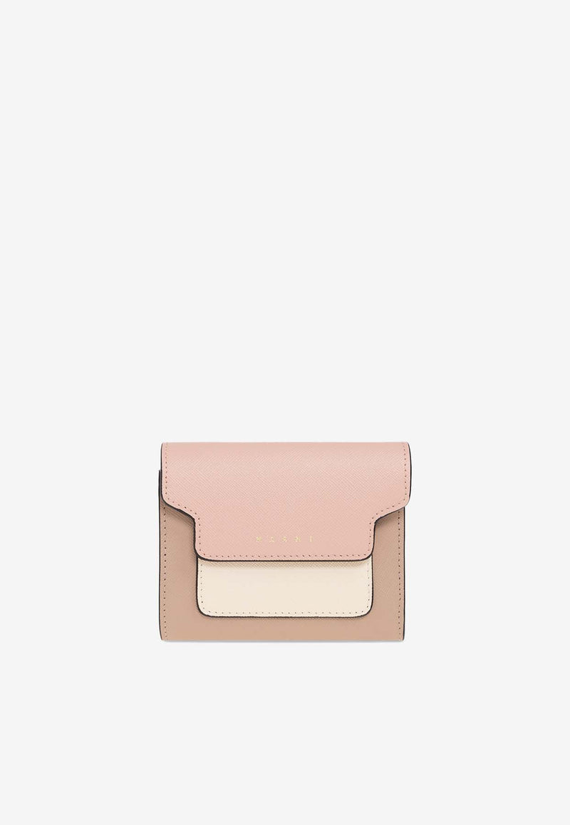 Marni Bi-Fold Color-Block Leather Wallet PFMO0052U8 LV520-Z605M