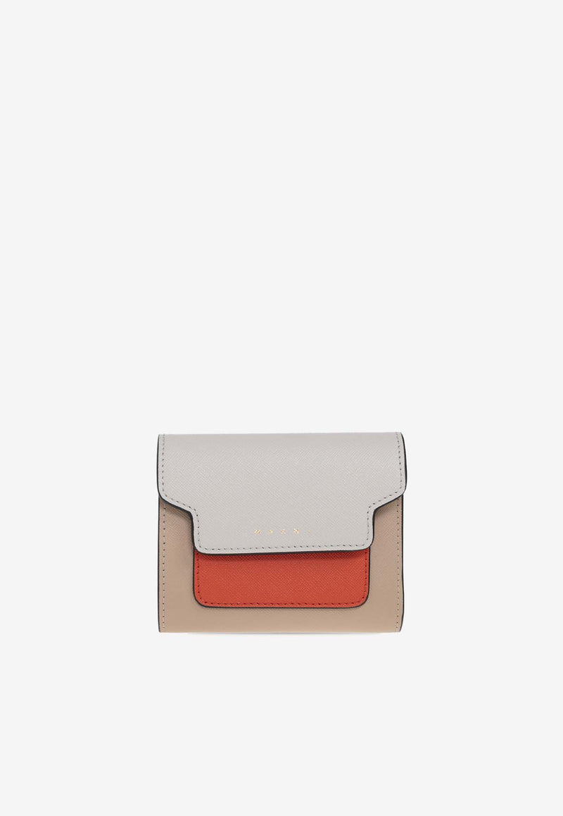 Marni Bi-Fold Color-Block Leather Wallet PFMO0052U8 LV520-Z607M