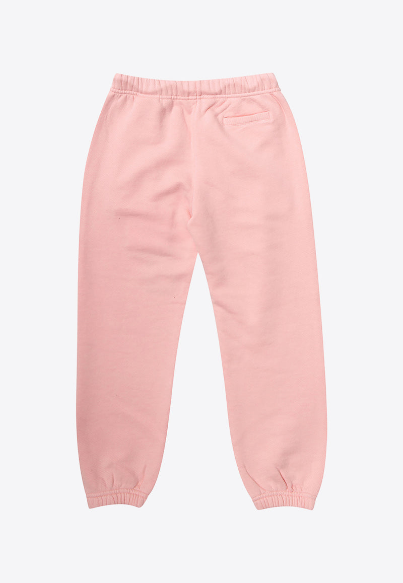 Palm Angels Kids Girls Logo Print Track Pants Pink PGCH001S22 FLE001-3001