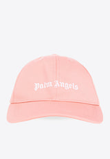 Palm Angels Kids Girls Logo Embroidered Baseball Cap Pink PGLB001F22 FAB001-3001