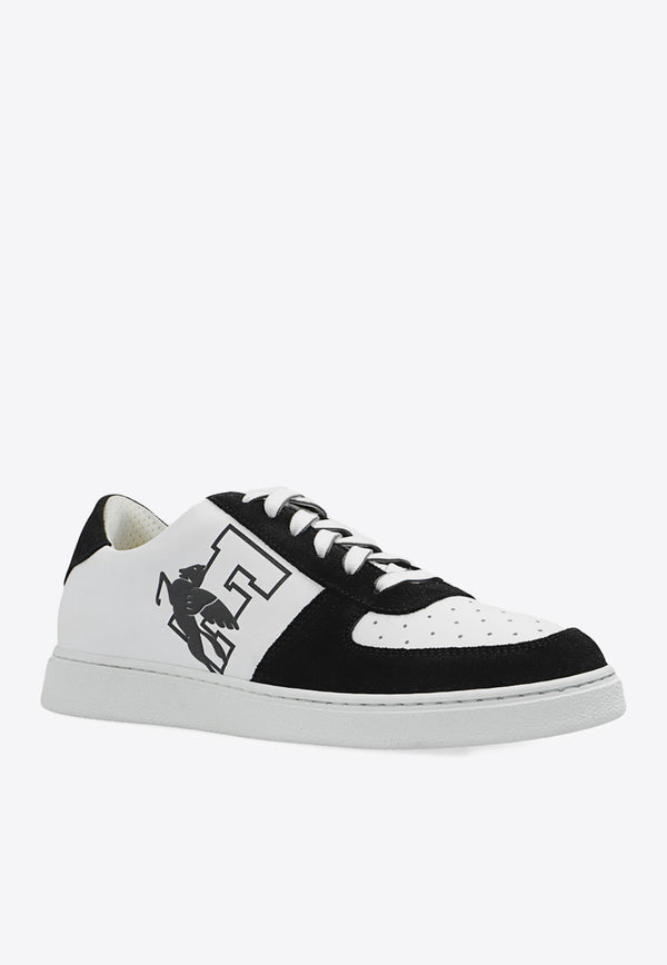 Etro Pegaso Leather Low-Top Sneakers White S12170 3008-1