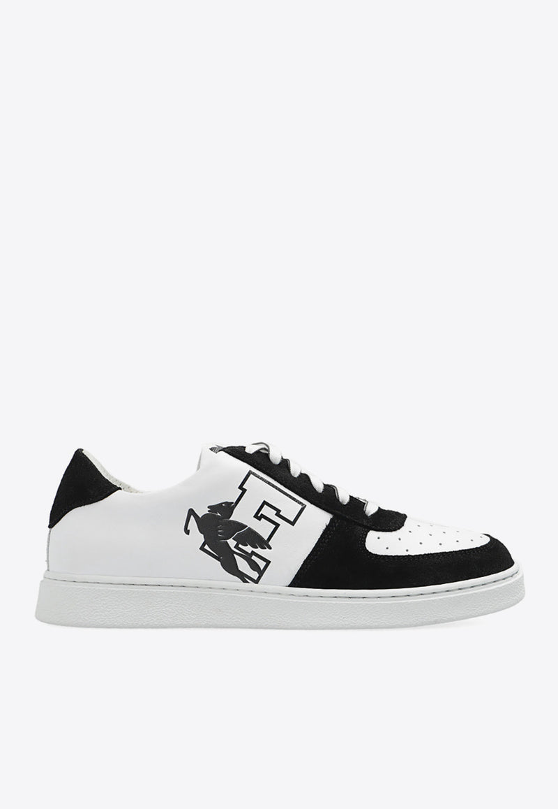 Etro Pegaso Leather Low-Top Sneakers White S12170 3008-1