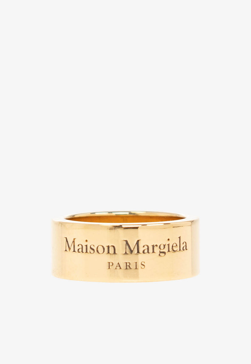 MM6 Maison Margiela Logo-Engraved Ring SM1UQ0095 SV0158-950