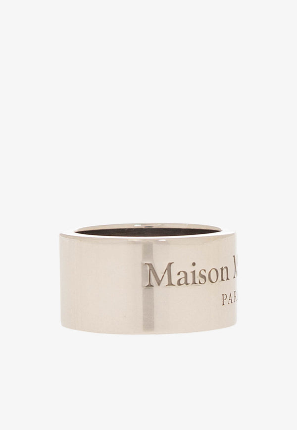 MM6 Maison Margiela Logo-Engraved Ring SM1UQ0096 SV0158-951