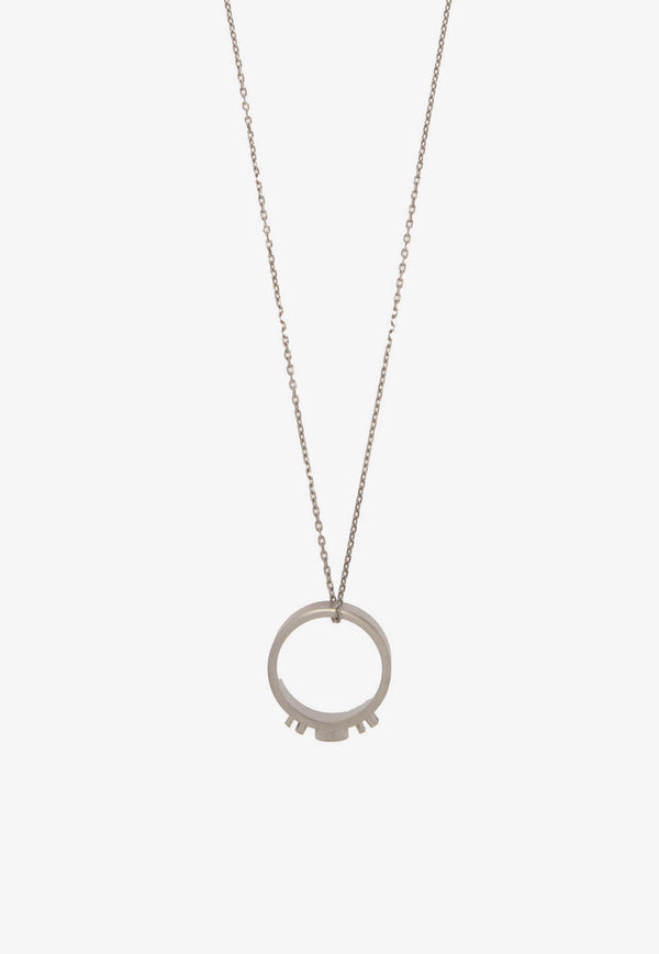 MM6 Maison Margiela Logo-Embossed Necklace SM1UU0032 SV0092-951