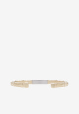 Maison Margiela Embossed Two-Tone Cuff Bracelet SM1UY0062 SV0096-968