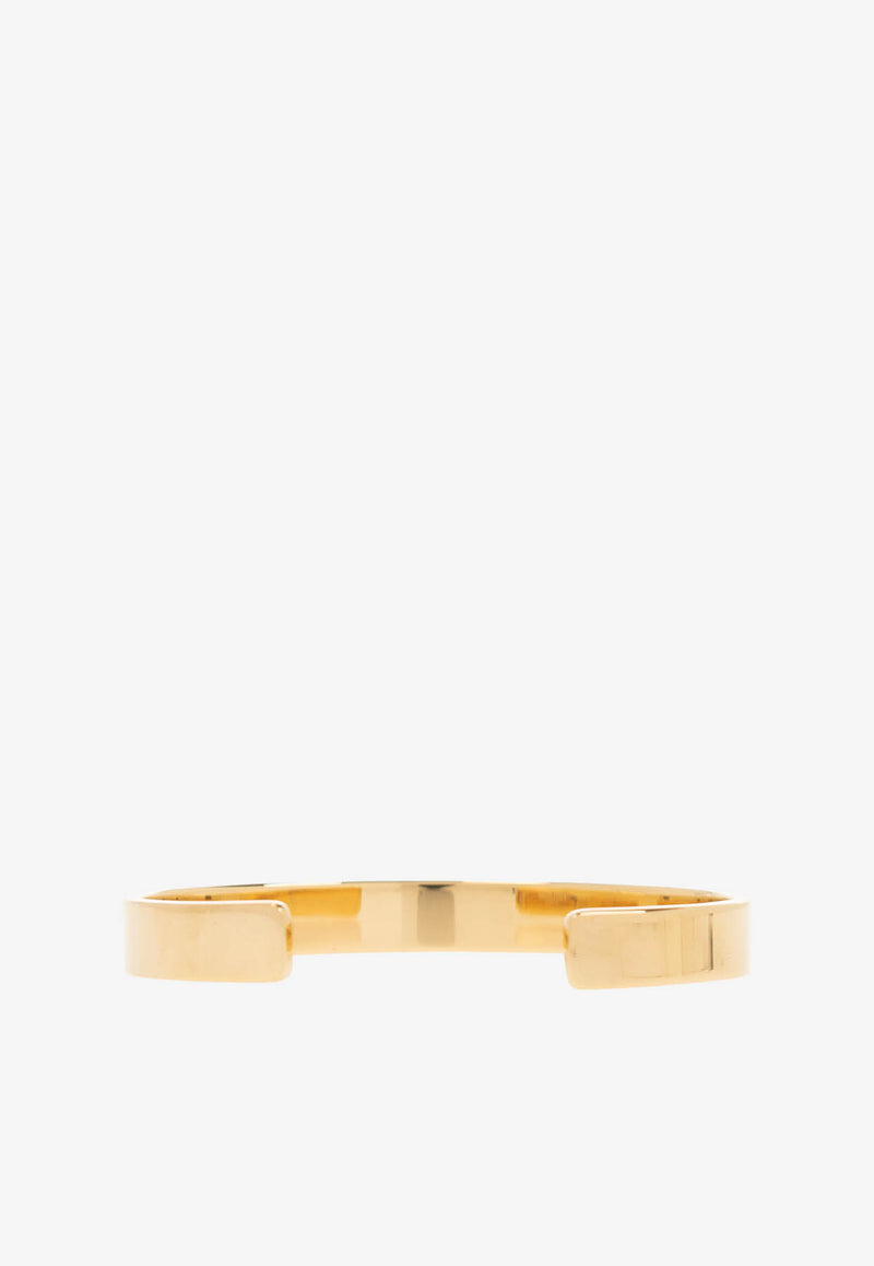 Maison Margiela Logo-Engraved Cuff Bracelet SM1UY0082 SV0158-950