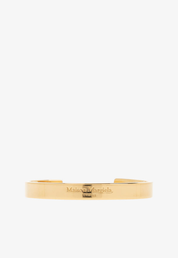 Maison Margiela Logo-Engraved Cuff Bracelet SM1UY0082 SV0158-950