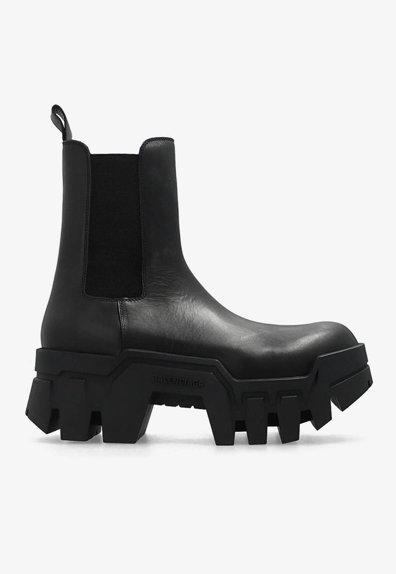 Balenciaga Bulldozer Leather Chelsea Boots 693963 WBCQ0-1000