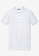 Balmain Basic Polo T-shirt White AH1GB000 JB82-0FA