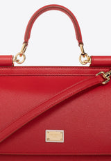 Dolce 
Gabbana Large Sicily Logo Tag Crossbody Bag BB6002 A1001-80303 Red