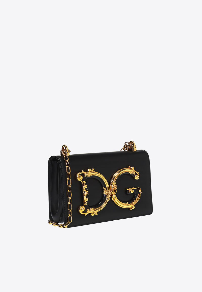 Dolce 
Gabbana Baroque Logo-Embellishment Crossbody Bag BB6498 AZ801-80999 Black