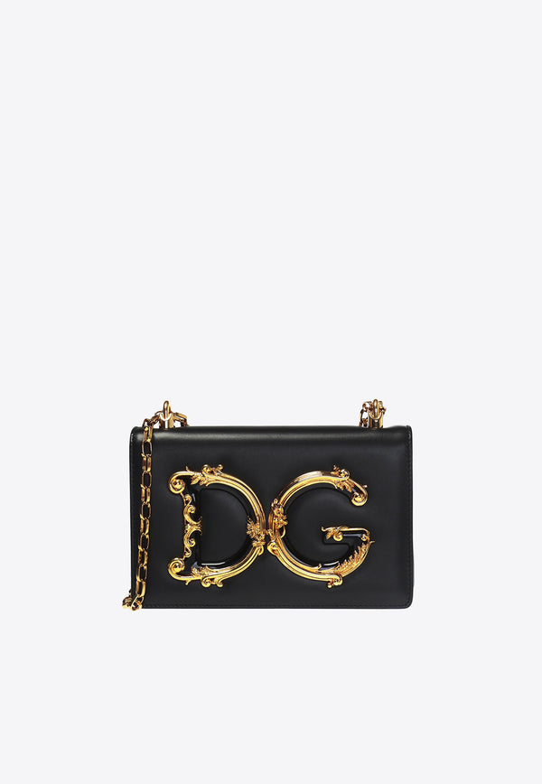 Dolce 
Gabbana Baroque Logo-Embellishment Crossbody Bag BB6498 AZ801-80999 Black