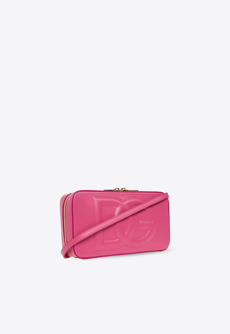 Dolce 
Gabbana Small 3D-Effect Logo Camera Bag BB7289 AW576-80441 Pink