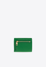 Dolce 
Gabbana Logo-Plate Leather Wallet BI0770 A1001-87192 Green