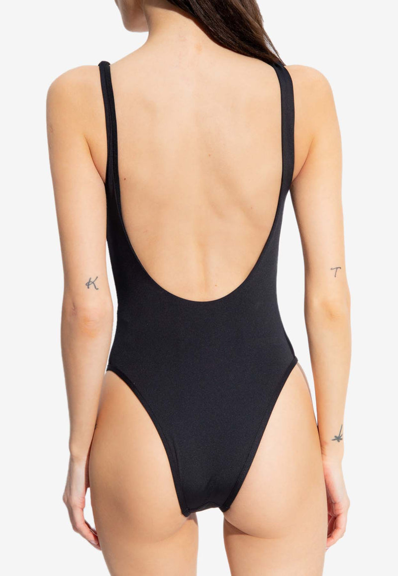 Balmain Stud-Logo One-Piece Swimsuit BKBG71450 0-001