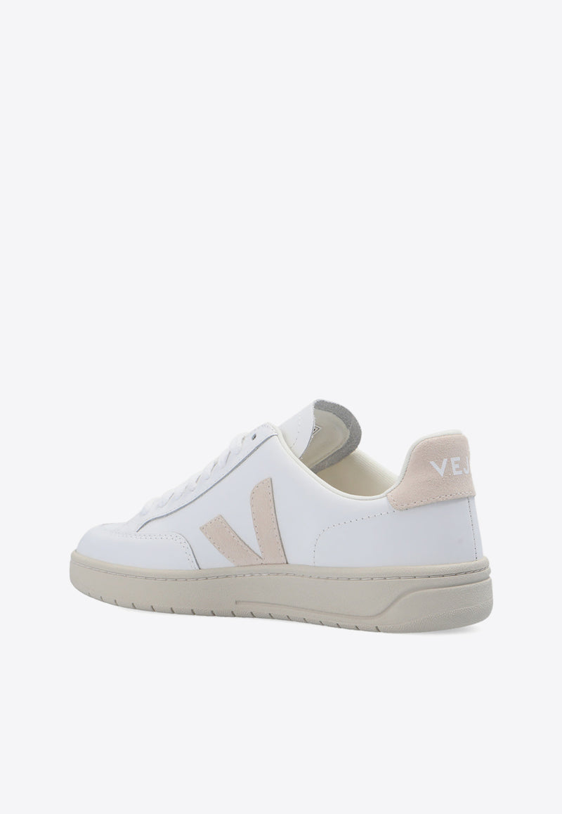 Veja V-12 Leather Sneakers  White XD0202335A 0-EXTRA WHITE SABLE