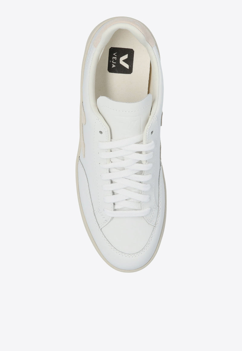 Veja V-12 Leather Sneakers  White XD0202335A 0-EXTRA WHITE SABLE