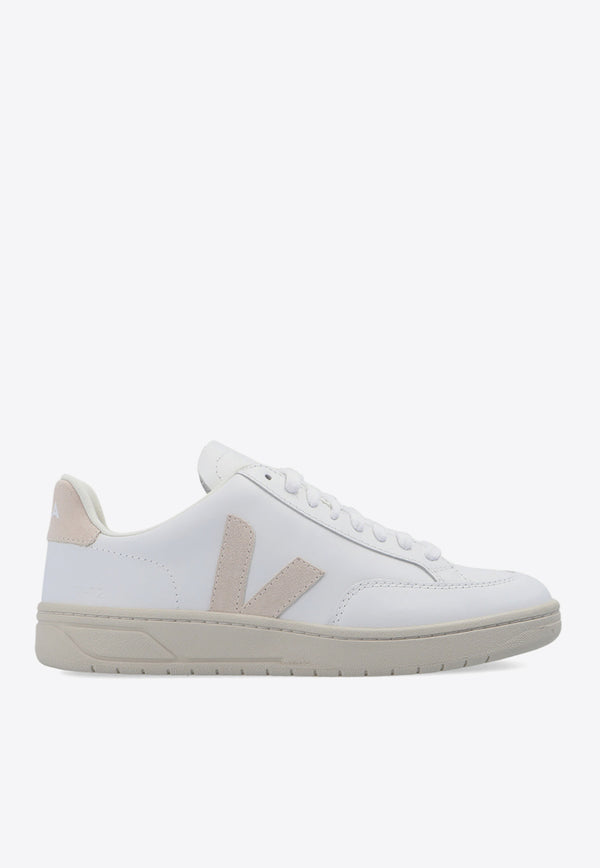 Veja V-12 Leather Sneakers  White XD0202335A 0-EXTRA WHITE SABLE