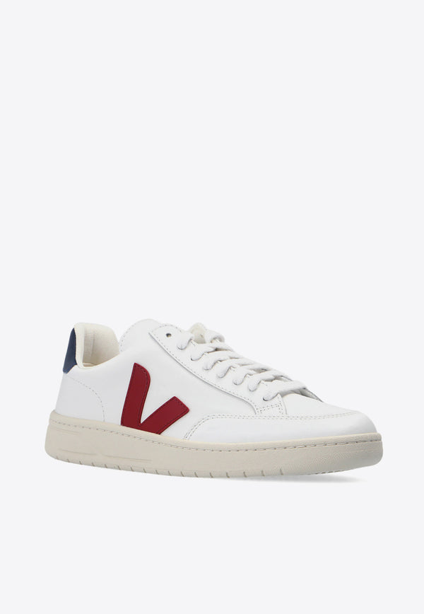 Veja V-12 Leather Low-Top Sneakers White XD021955A 0-EXTRA WHITE MARSALA NAUTICO