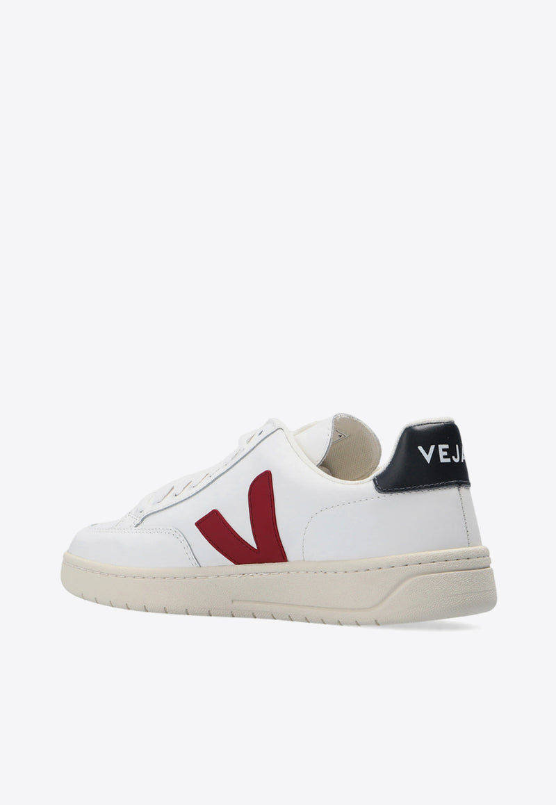 Veja V-12 Leather Low-Top Sneakers White XD021955A 0-EXTRA WHITE MARSALA NAUTICO