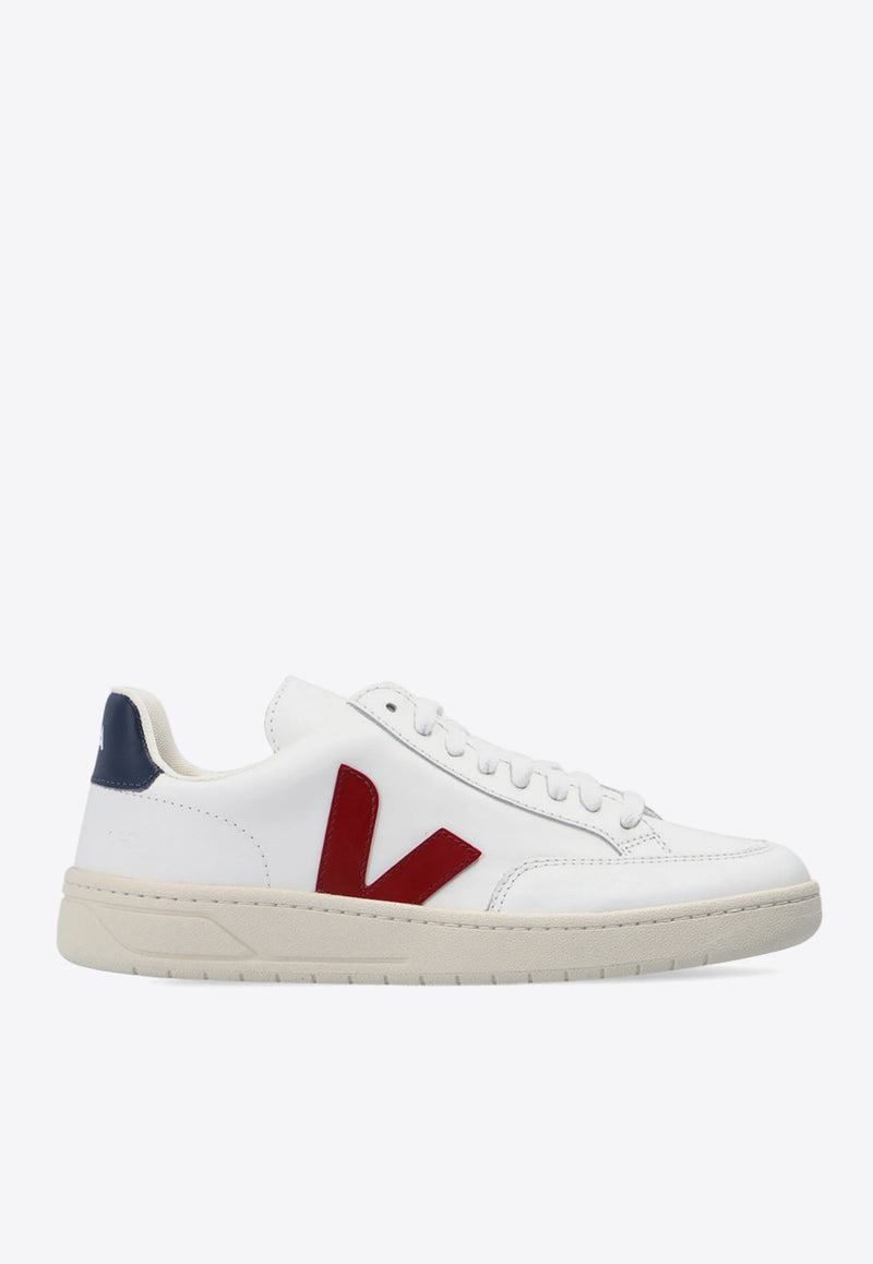 Veja V-12 Leather Low-Top Sneakers White XD021955A 0-EXTRA WHITE MARSALA NAUTICO